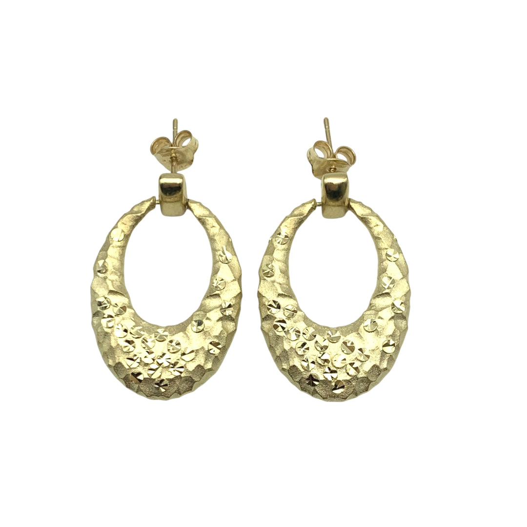 14k Yellow Gold Drop Earrings