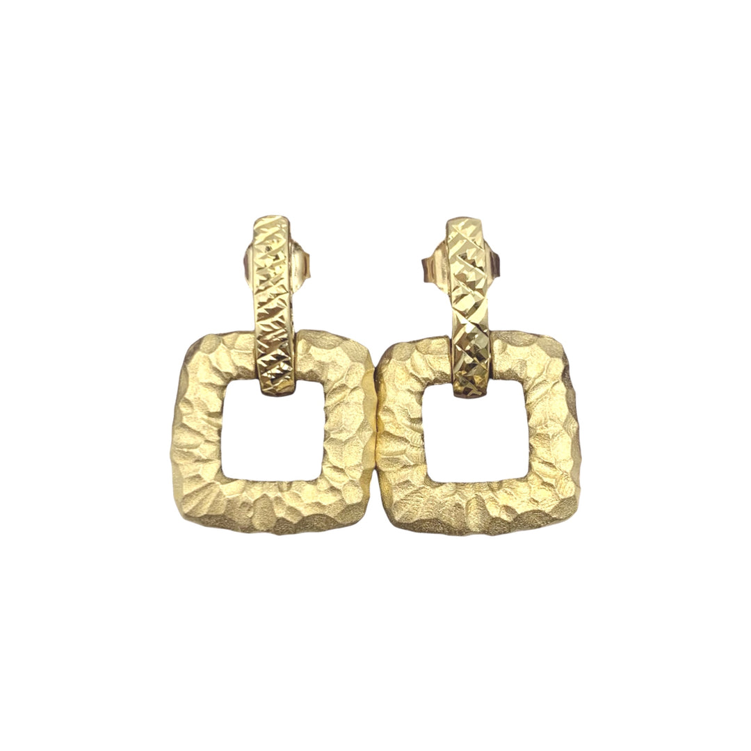 14k Yellow Gold Drop Earrings