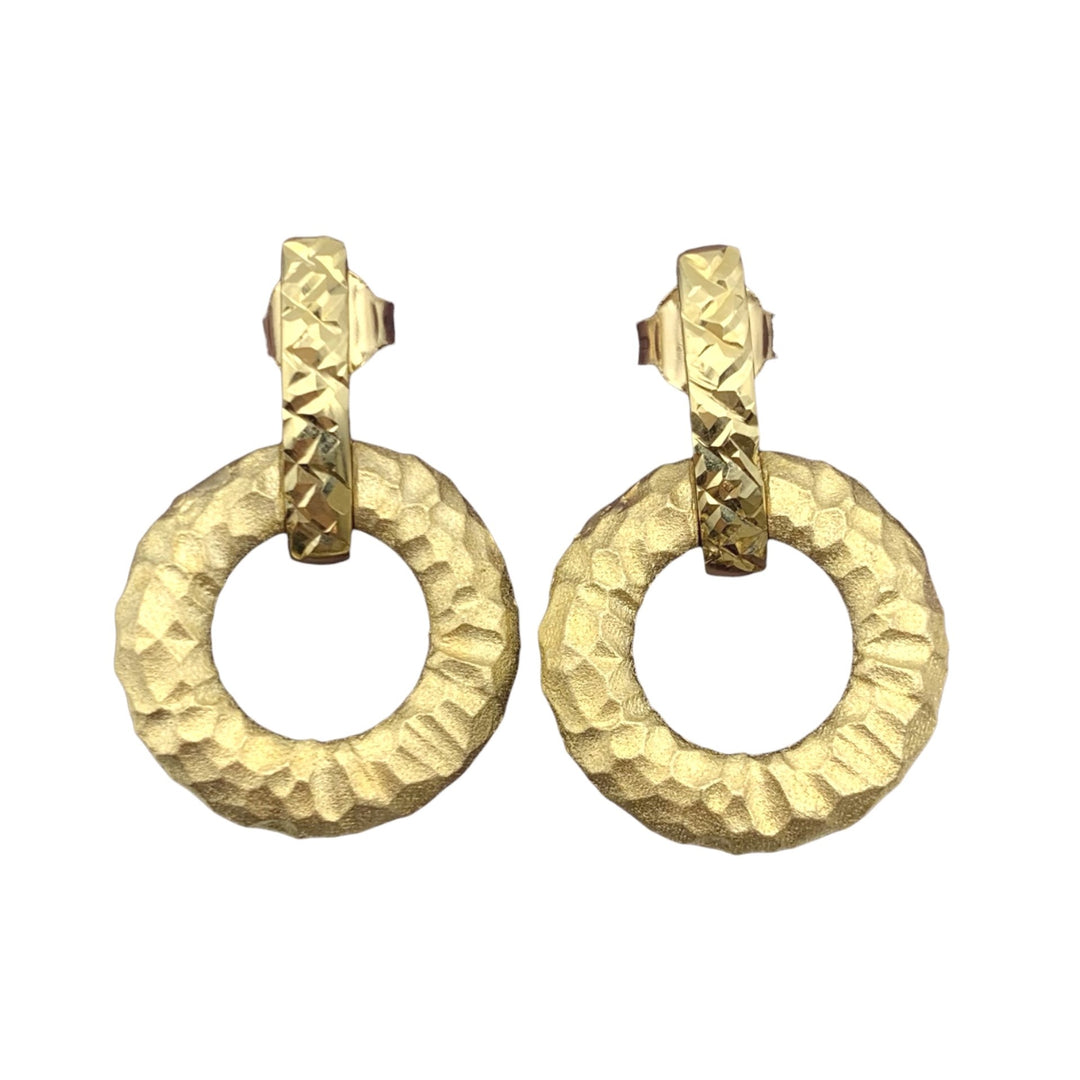 14k Yellow Gold Drop Earrings