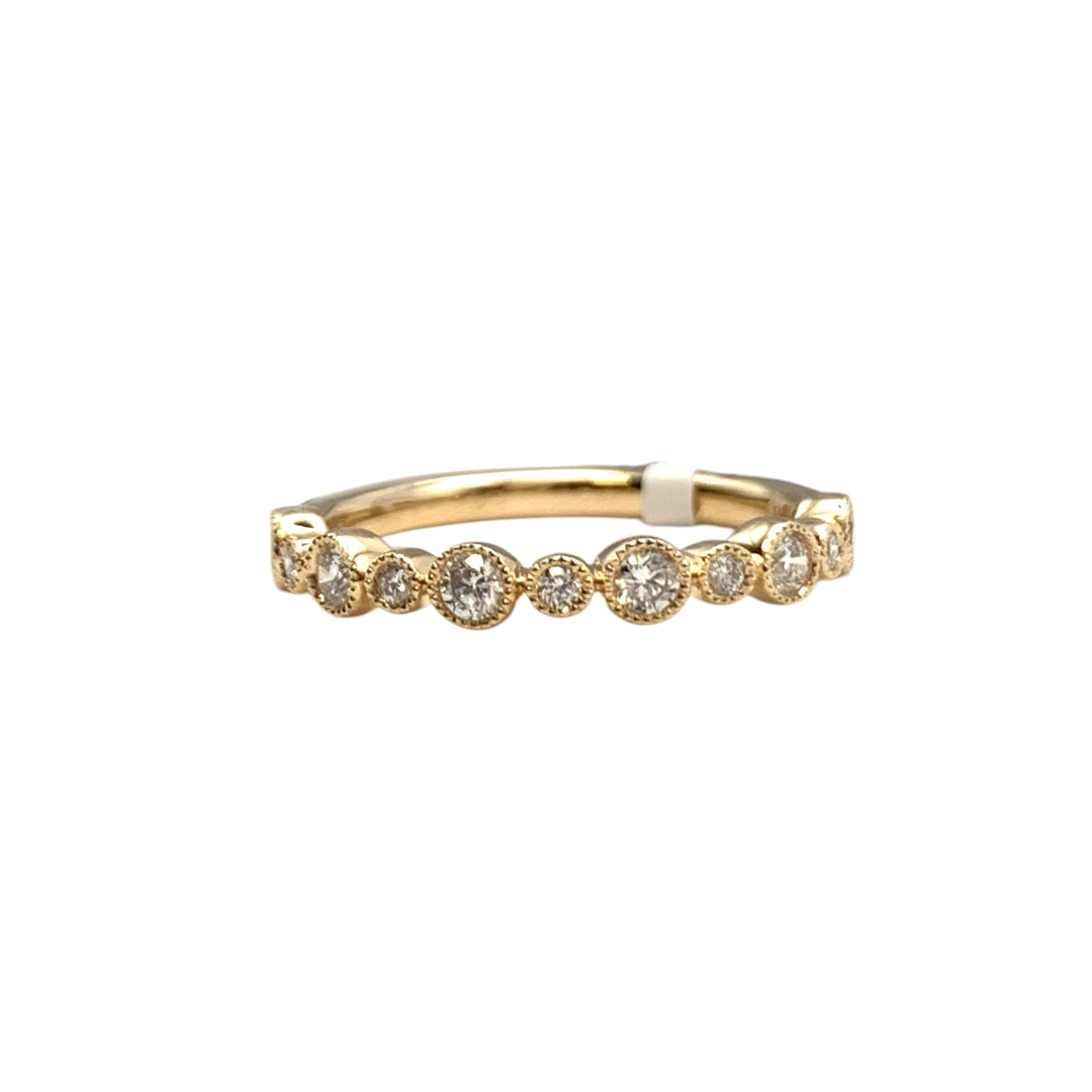 14k Yellow Gold 0.35ctw Round Diamond Wedding Band