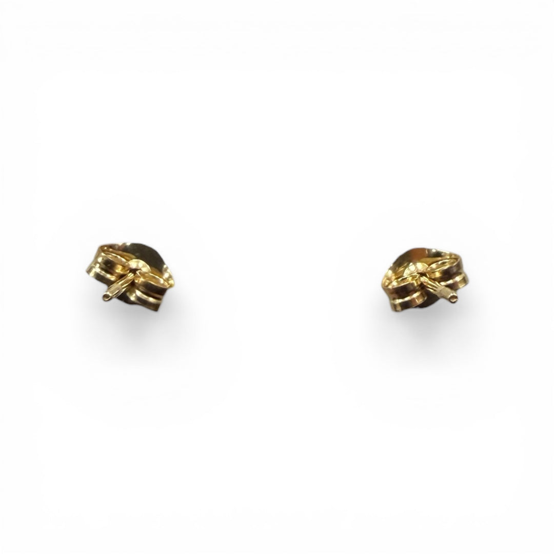 14k Yellow Gold CZ Stud Children&
