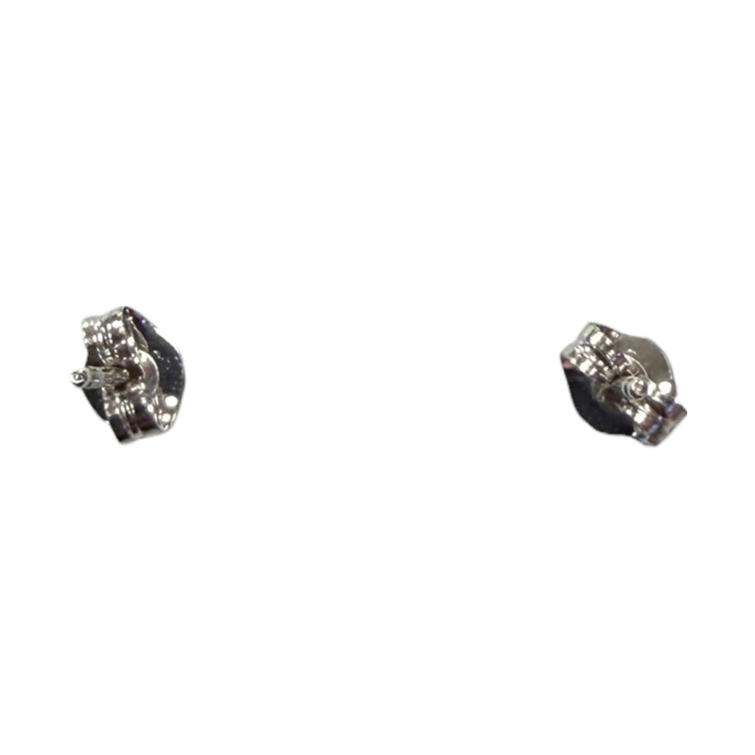 14k White Gold CZ Stud Children&