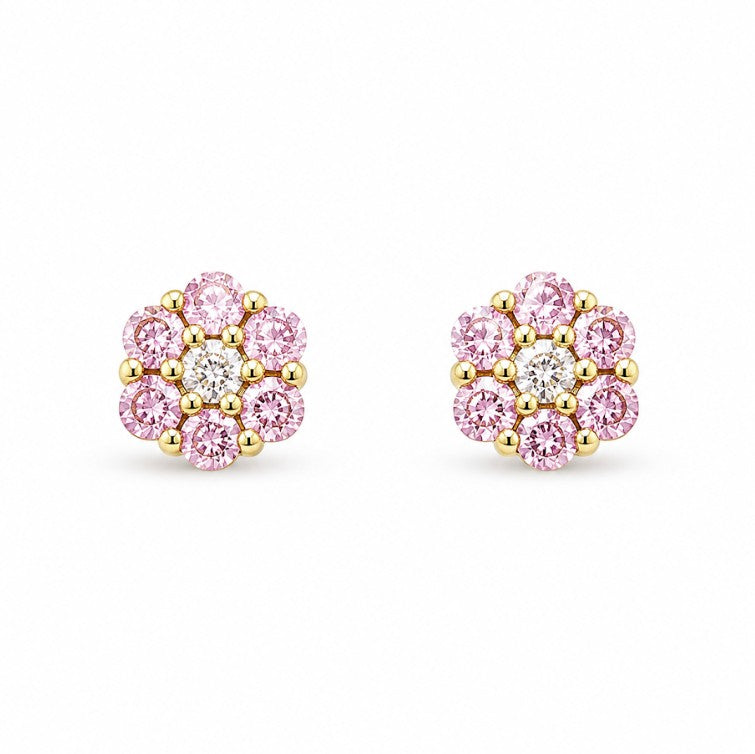 14k Yellow Stud Children&