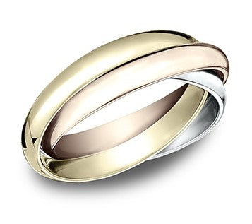 14k Tri-Color Fashion Ring