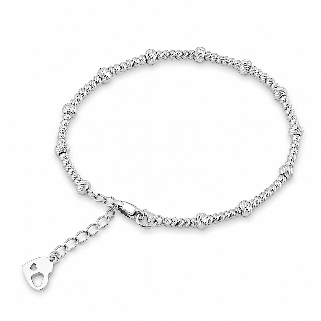 14k White Gold Bangle Bracelet