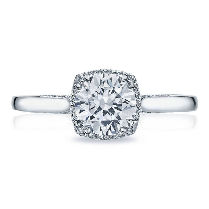 Platinum Halo Engagement Ring
