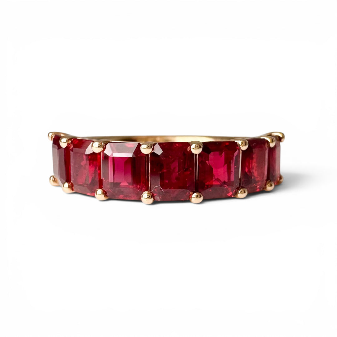 18k Yellow Gold Ruby Band