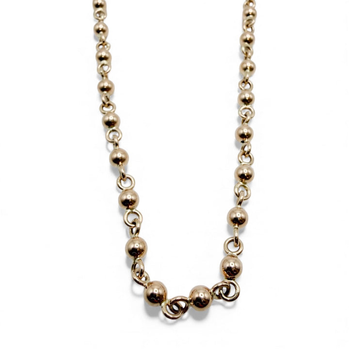 14k Yellow Gold Bead Chain