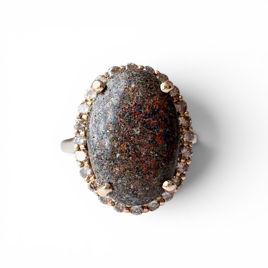 14k Yellow Gold Opal Ring