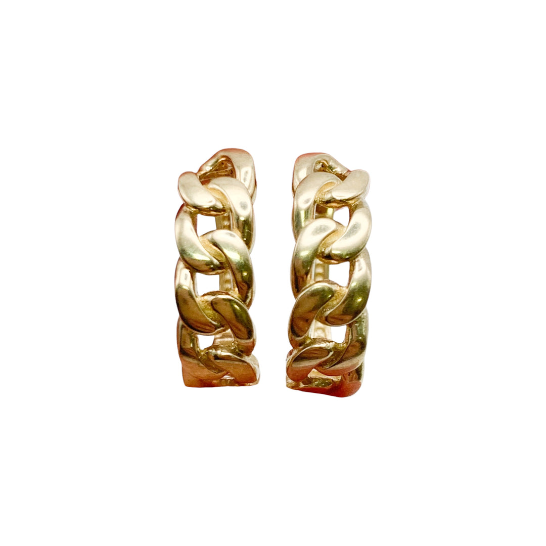 14k Yellow Gold Small Hoop Earrings