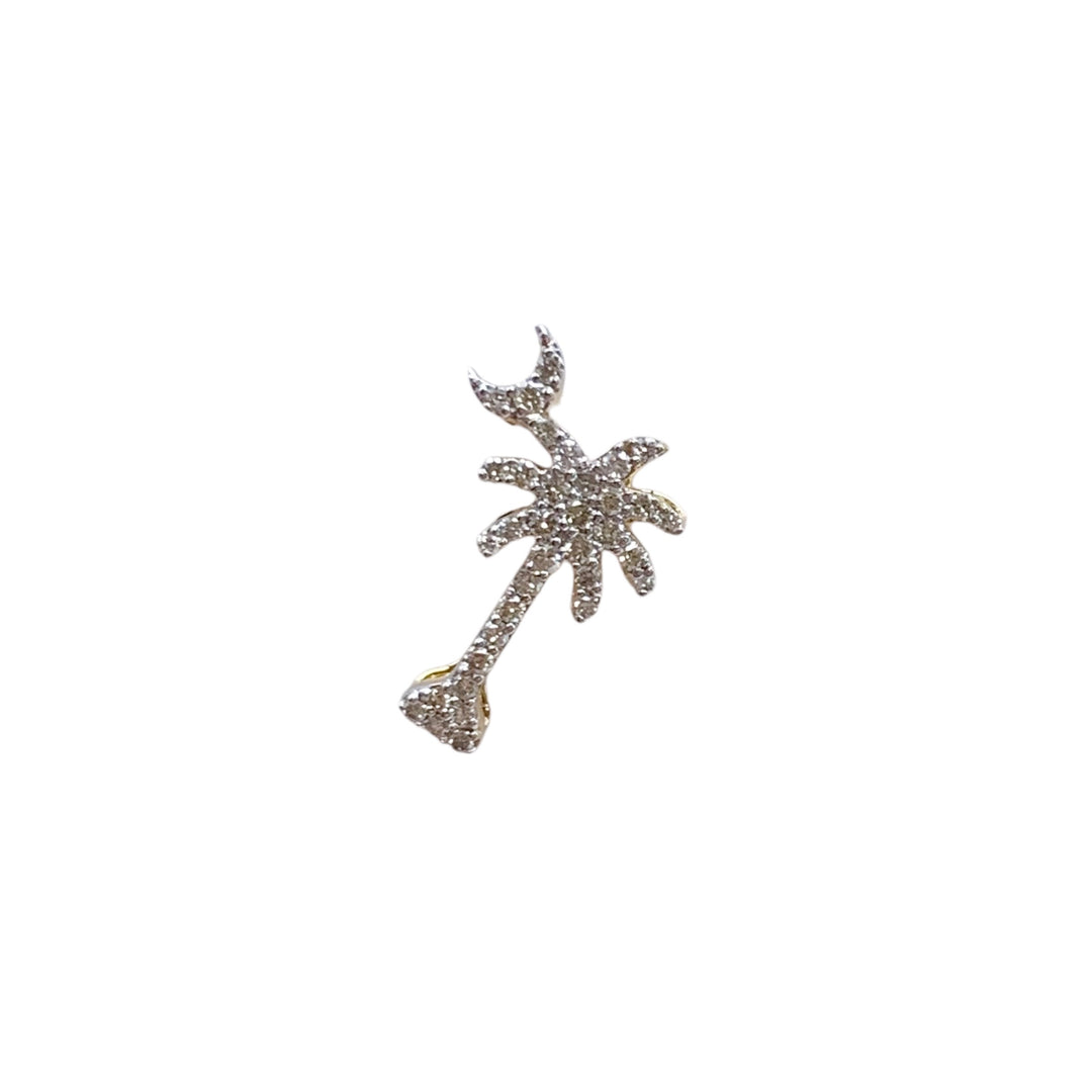 14k Two Tone Diamond Pendants