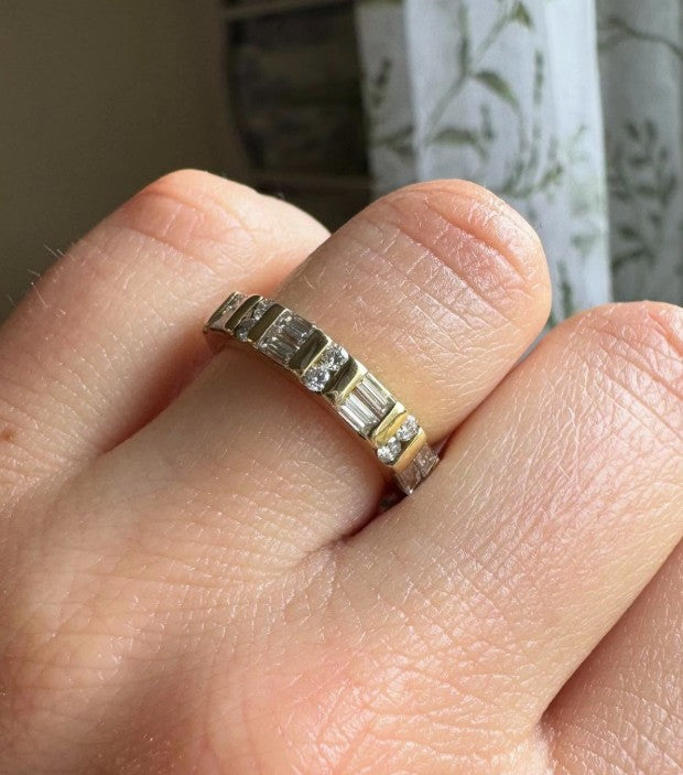 14k Yellow Gold Eternity Estate Ring