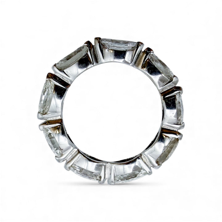 14k White Gold Prong Set Diamond Estate Ring