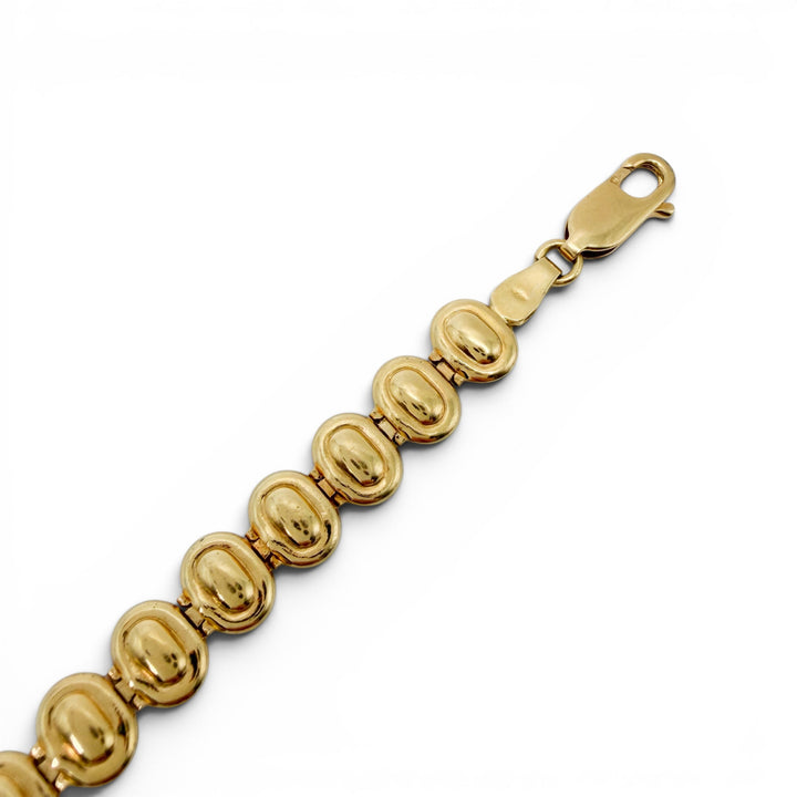 18k Yellow Gold Oval Estate Bracelet