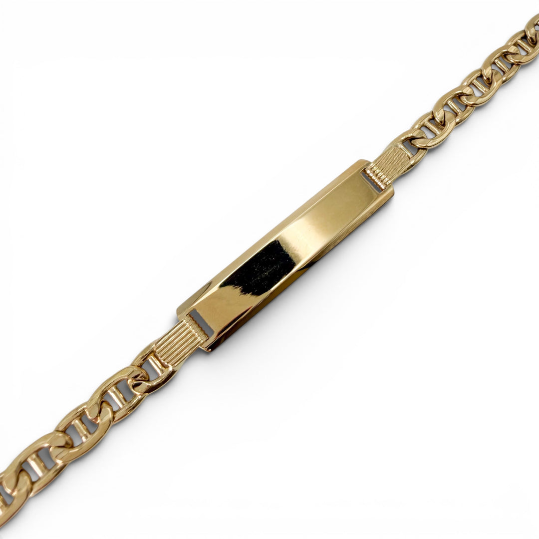 18k Yellow Gold ID Bracelet Estate Bracelet