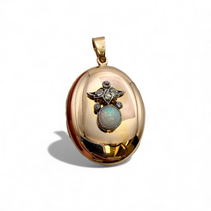 Antique 16k Yellow Gold Locket Pendant