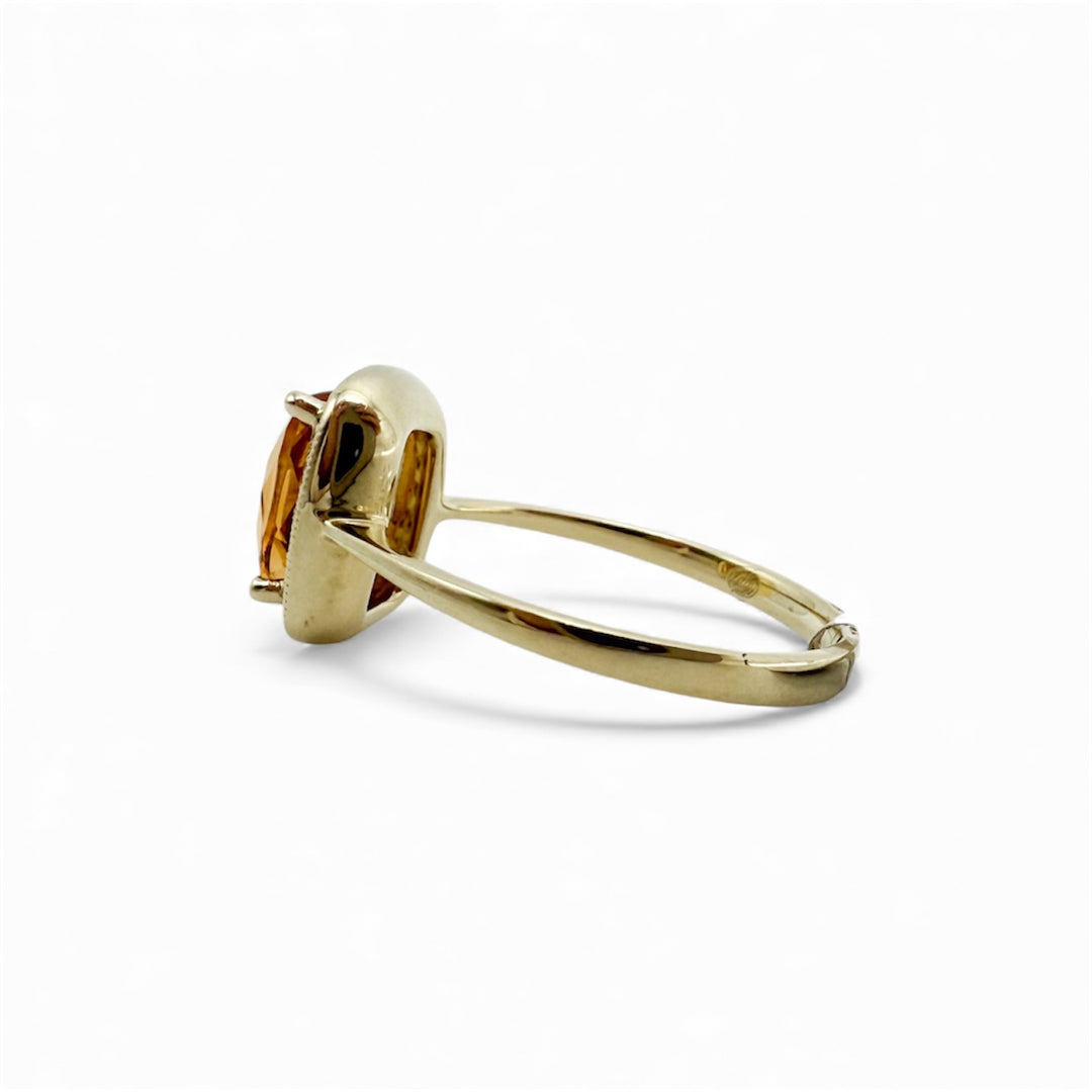 14k Yellow Gold Citrine Ring