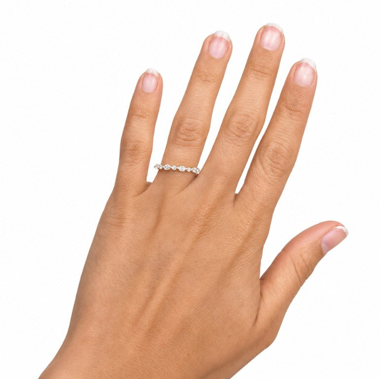 14k Yellow 0.50ctw Various Shapes Diamond Wedding Band