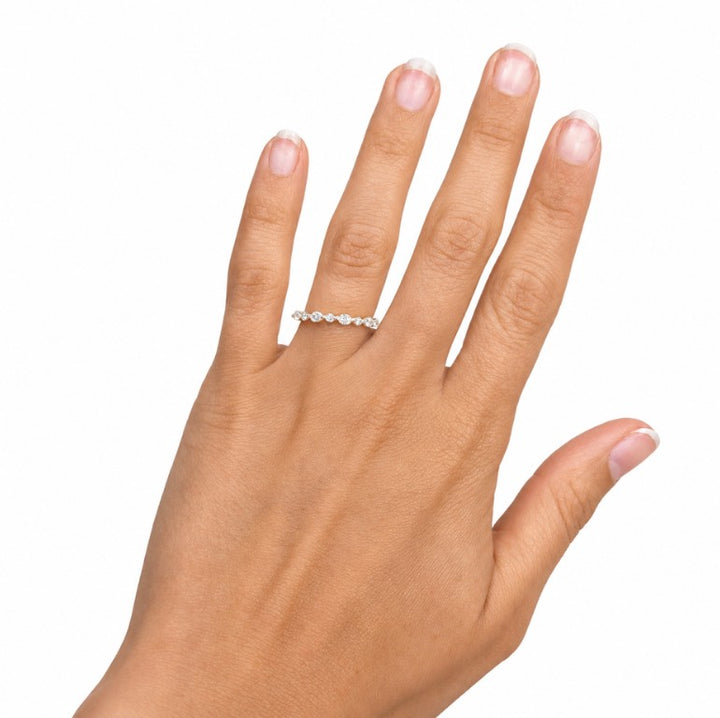 14k Yellow 0.50ctw Various Shapes Diamond Wedding Band