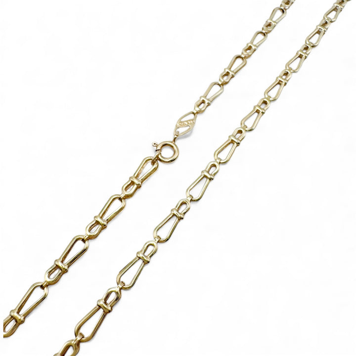 18k Yellow Gold Fancy Link Estate Chain