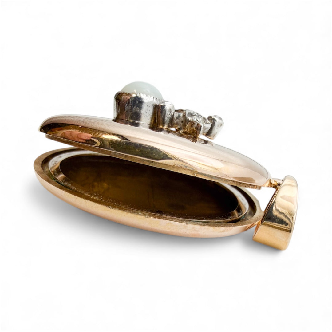 Antique 16k Yellow Gold Locket Pendant