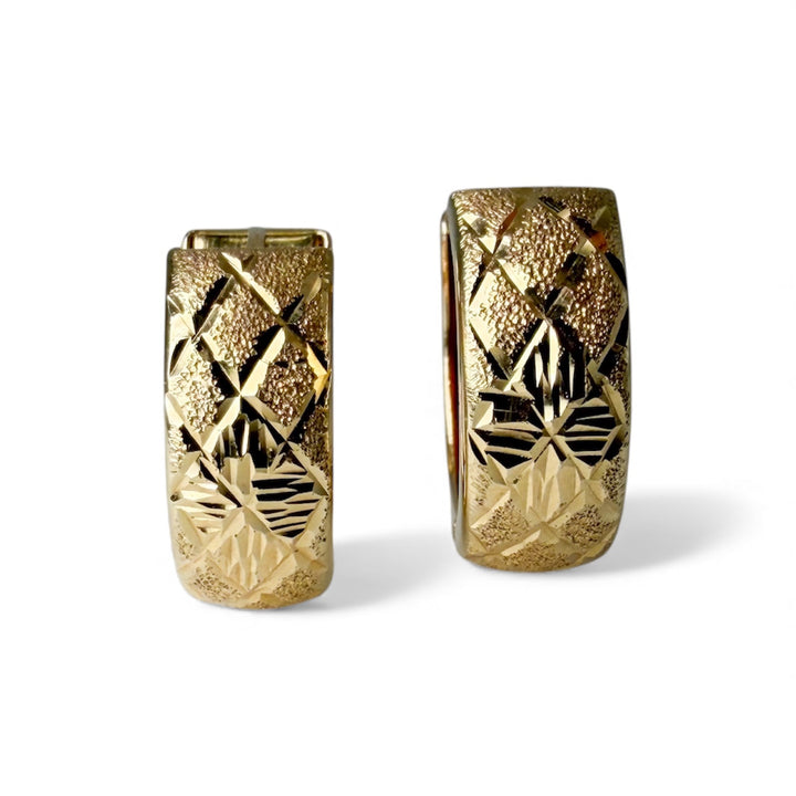 14k Yellow Gold Huggies Estate Earrings