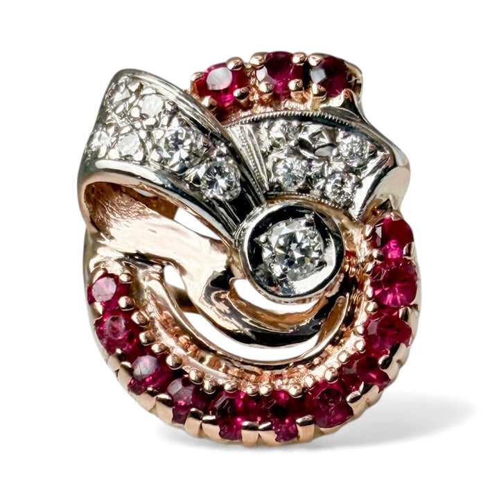 14k Rose Gold 1940's Estate Ring