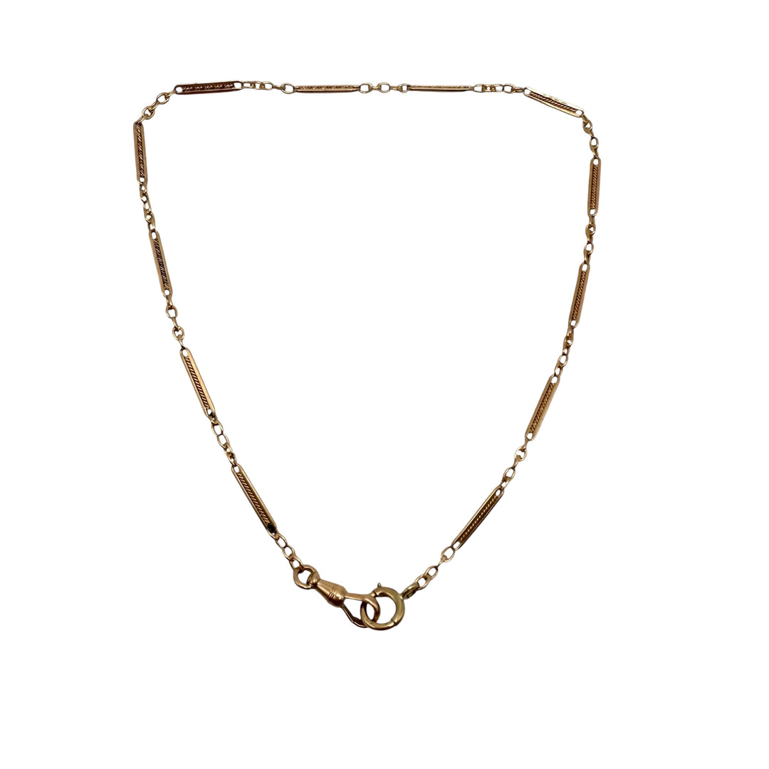 14k Yellow Gold Estate Pocketwatch Chain