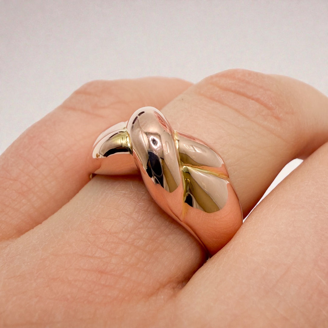 14k Rose Gold Dome X Estate Ring