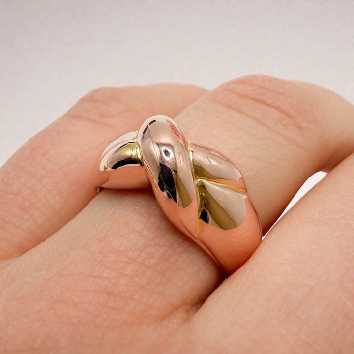 14k Rose Gold Dome X Estate Ring