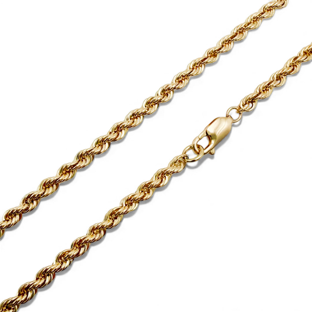 14k Yellow Gold Rope Estate Chain
