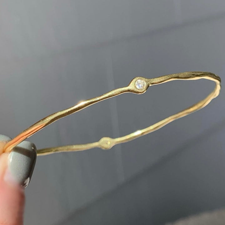 18 Yellow Gold Estate Diamonds Designer Bracelet