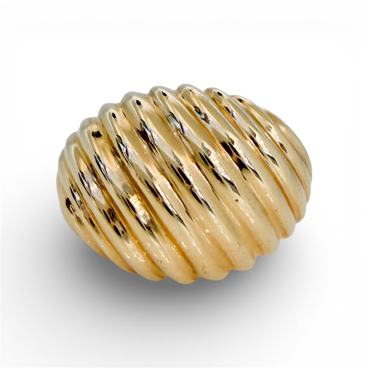 14k Yellow Gold Dome Estate Ring