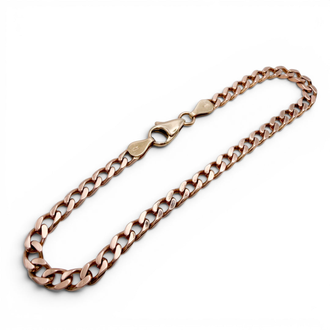 14k Rose Gold Cuban Estate Bracelet