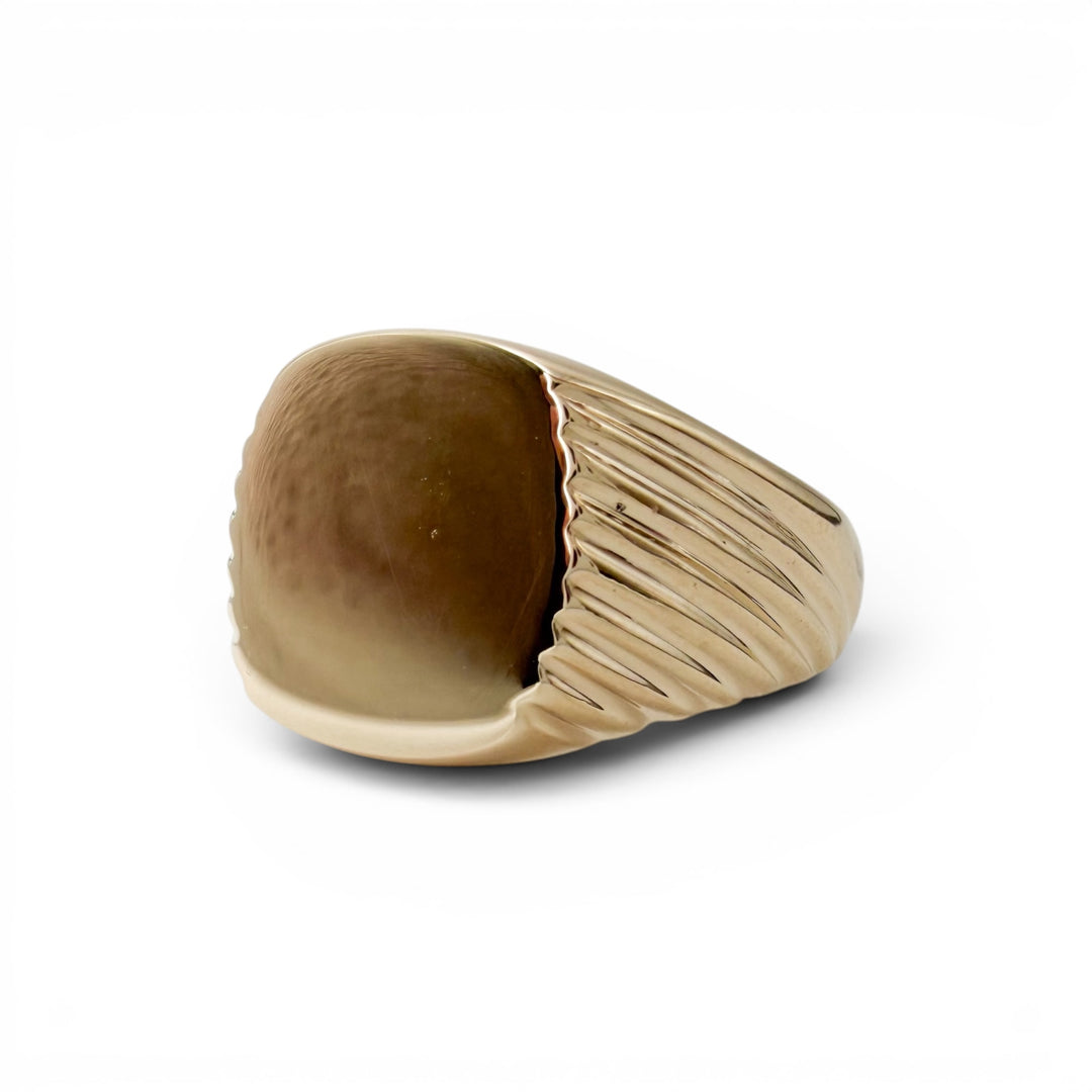 14k Yellow Gold Signet Estate Ring