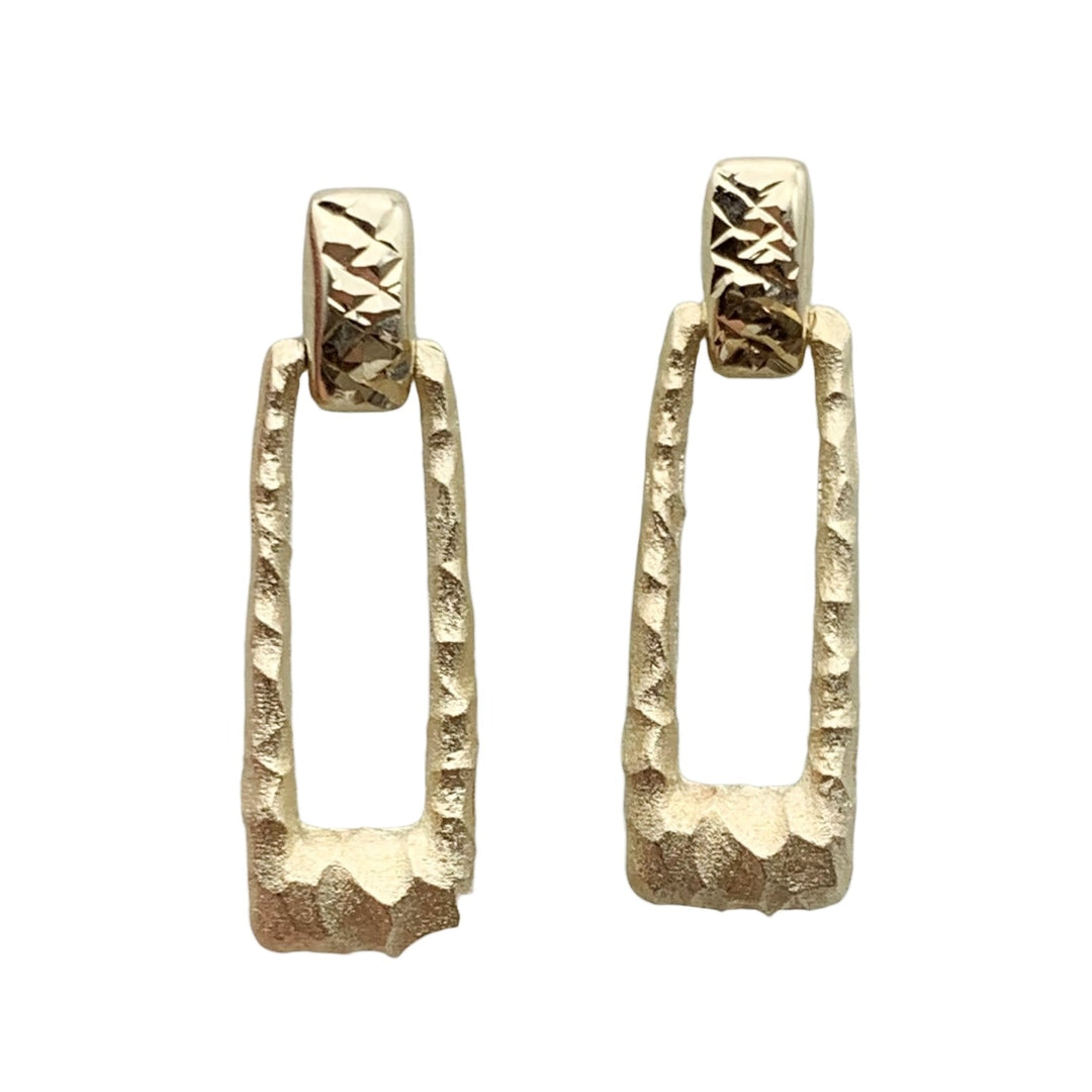 14k Yellow Gold Drop Earrings