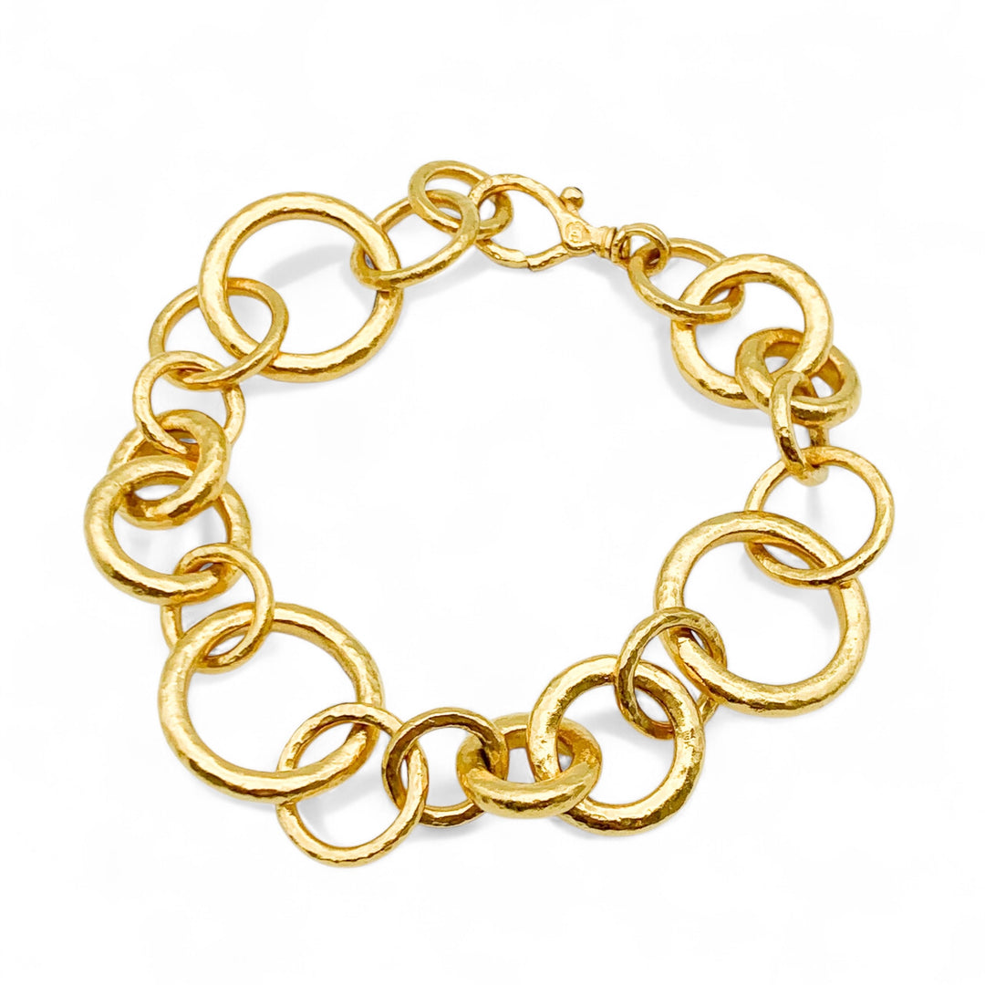 24k Yellow Gold Estate Designer Bracelet