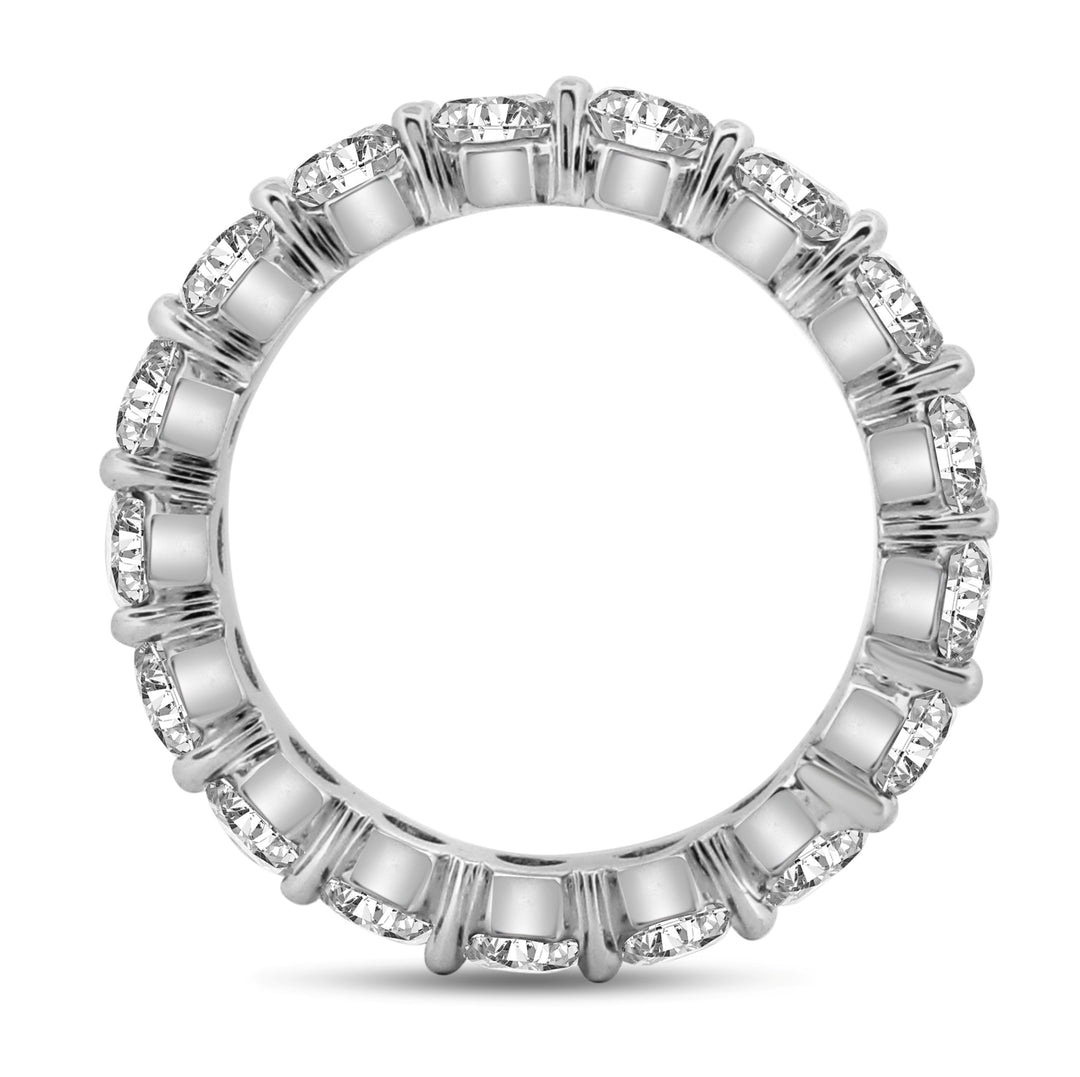 14k White Eternity 3.61ctw Round Lab Grown Diamond Wedding Band