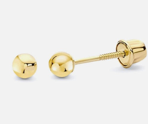 14k Yellow Gold Stud Children&