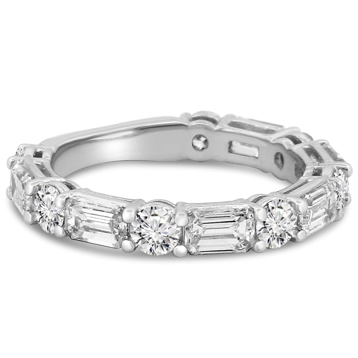 14k White 2.59ctw Lab Grown Diamond Wedding Band