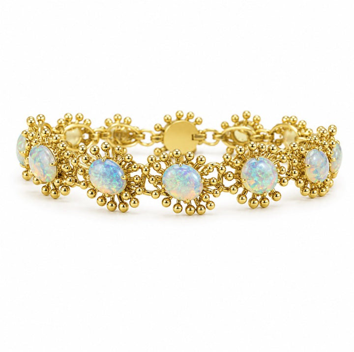 18k Yellow Estate Opal Bracelet