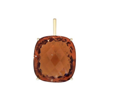 14k Yellow Gold Madiera Citrine Pendant