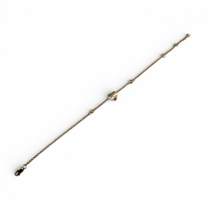 14k Yellow Gold Diamond Bracelet