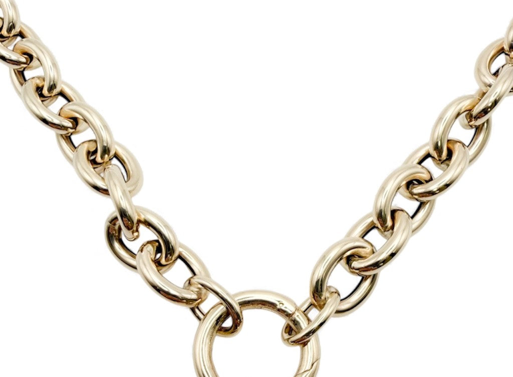 14k Yellow Gold Toggle Necklace