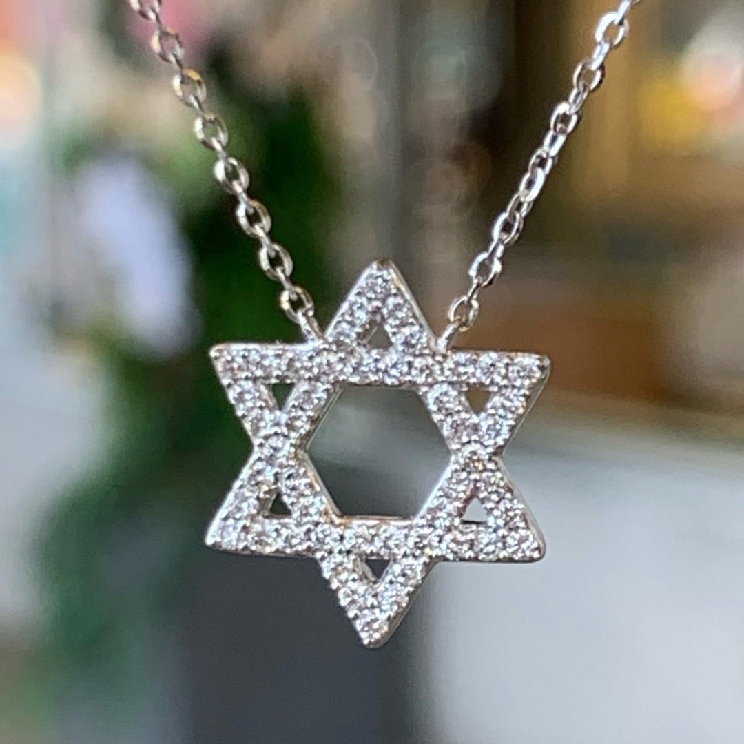 14k White Gold Diamond Pendants