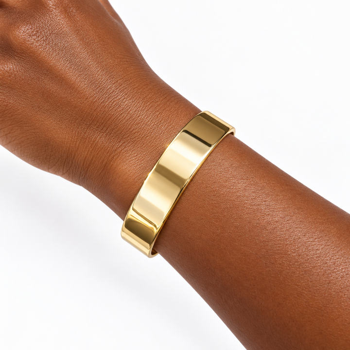 14k Yellow Flat Estate Bangle