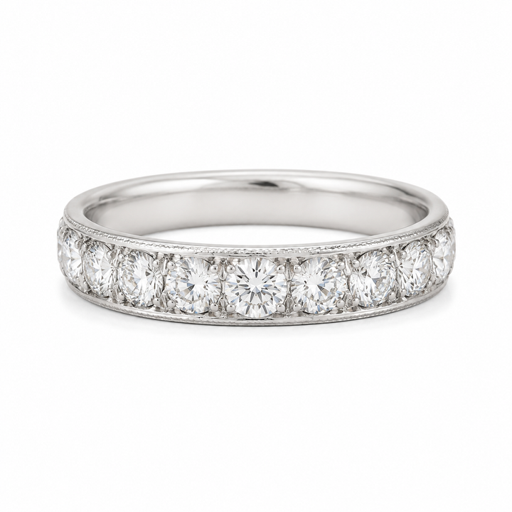 14k White Prong Set Diamond Estate Ring