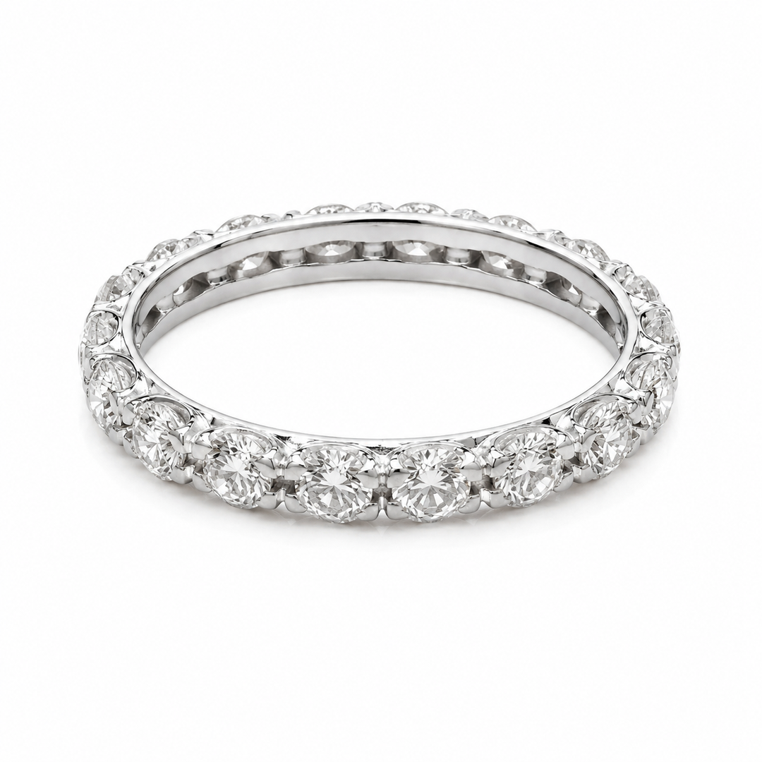 Platinum Eternity Diamond Estate Ring