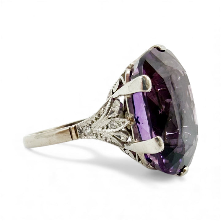 14k White Gold Antique Estate Ring