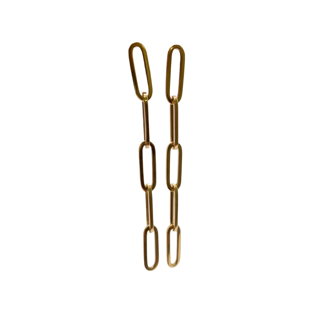 14k Yellow Gold Drop Earrings